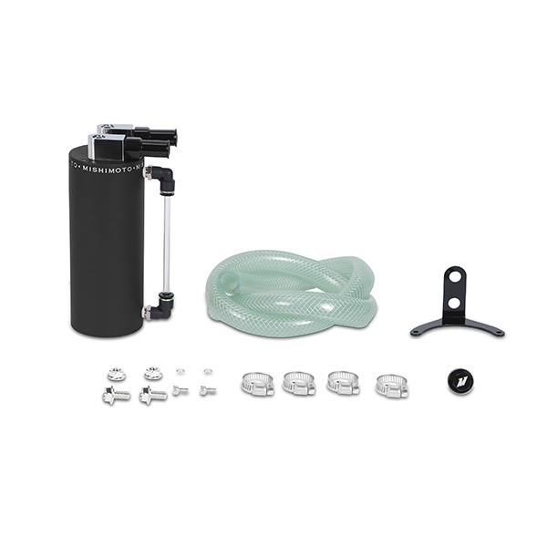 Mishimoto — Mishimoto Small Aluminum Oil Catch Can - Wrinkle Black - view 7